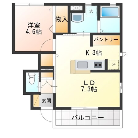 ヴァンベール Bの物件間取画像